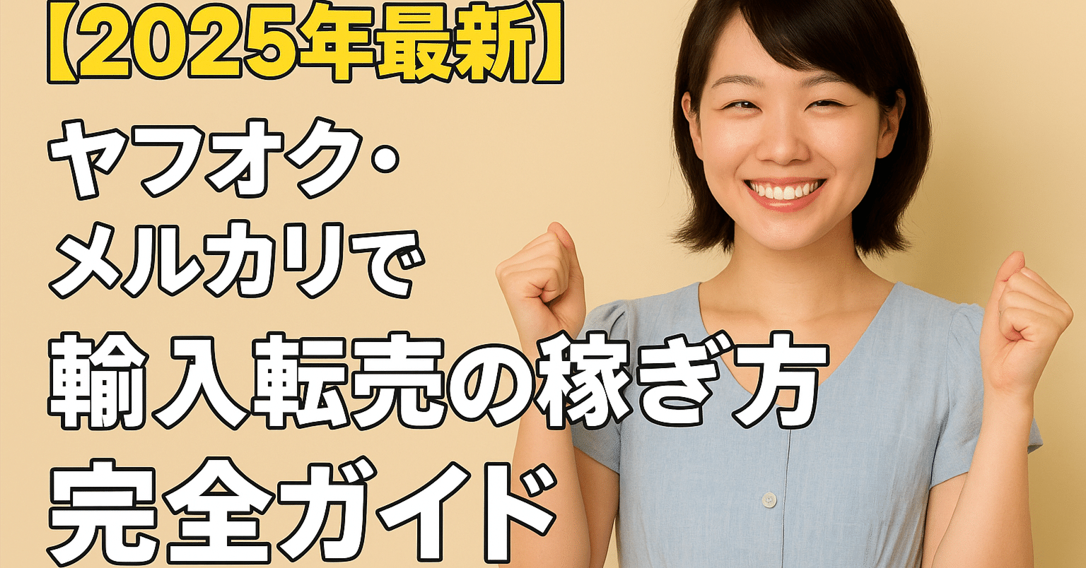 2025年最新】ヤフオク・メルカリで輸入転売の稼ぎ方完全ガイド｜AI商人