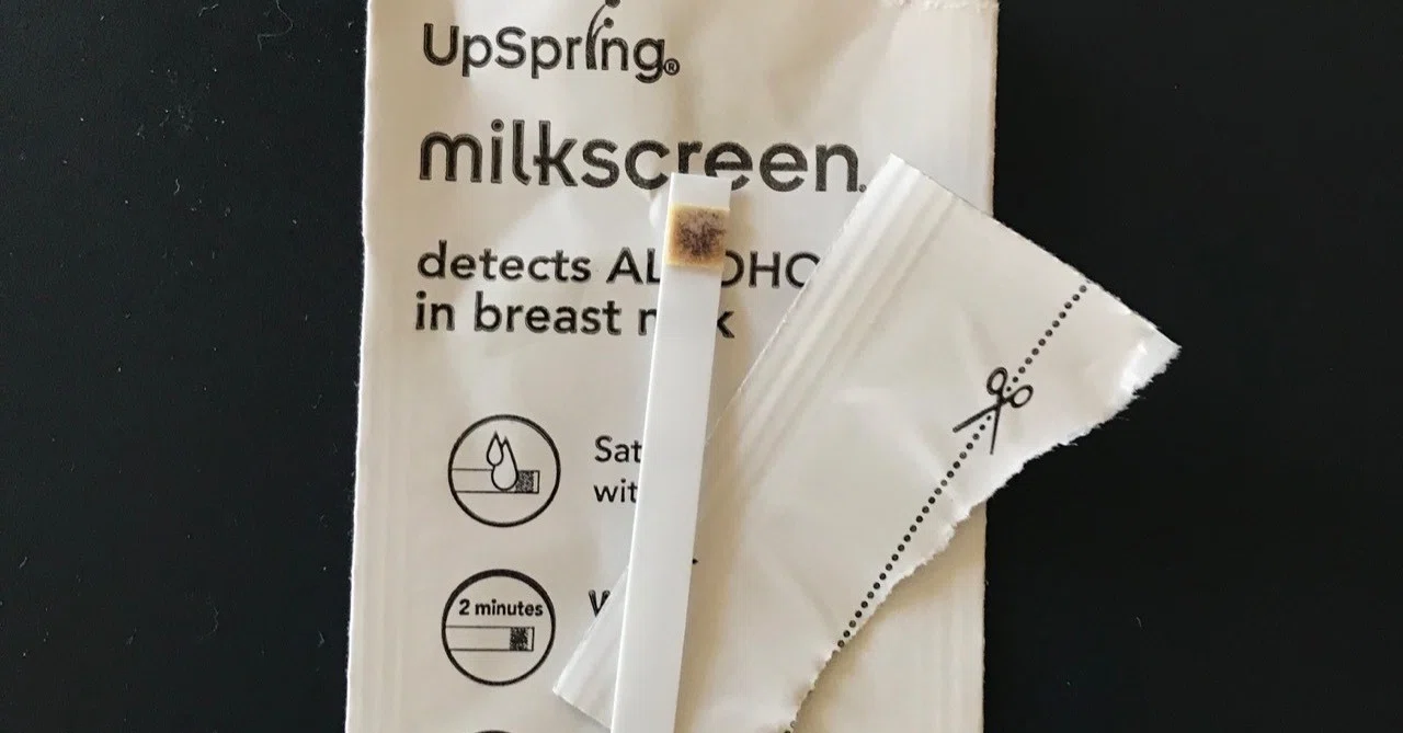 母乳アルコールチェッカー「ミルクスクリーン」は、きっちり2分後に