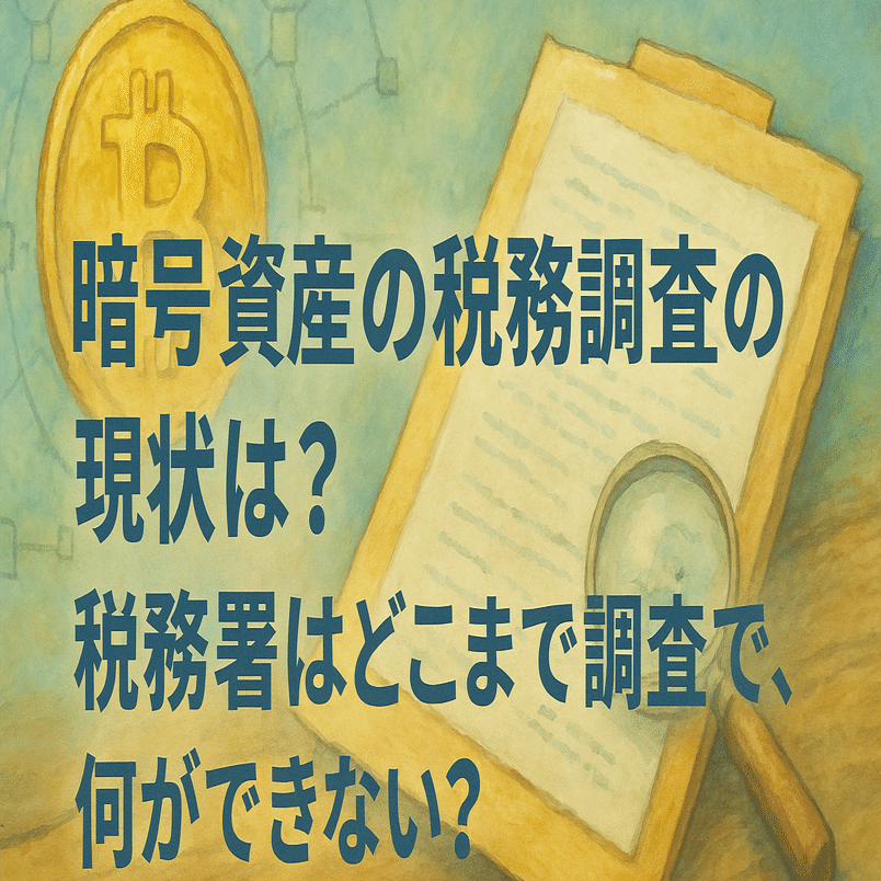暗号資産の税務調査の現状は？税務署はどこまで調査できて、何ができない？｜泉絢也・藤本剛平