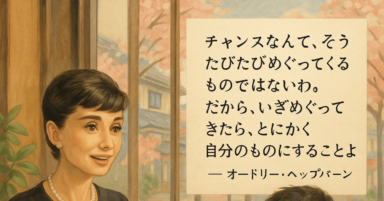 オードリーヘップバーン 名言 今日投稿した『オードリー・ヘップバーンの「名言・格言」』の意味と