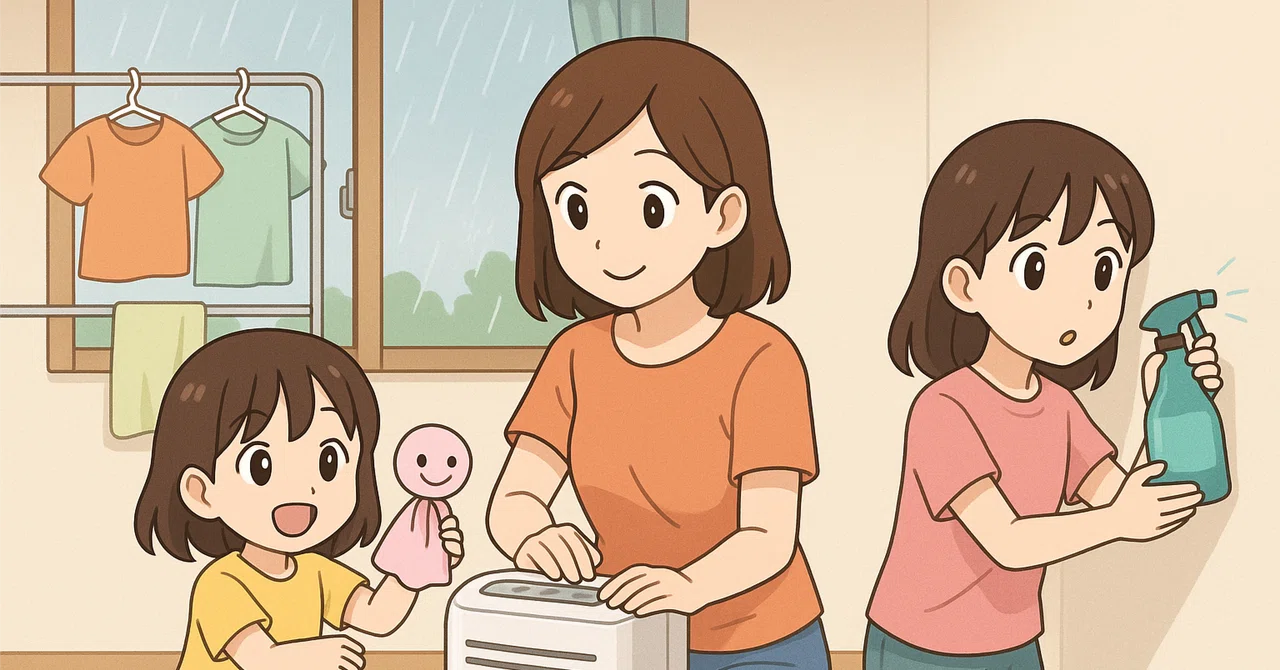 転勤族の子育て（11）「今年こそ、カビとさよならしたい！」〜転勤族がたどりついた、梅雨のリアル対策〜｜mamuu☆