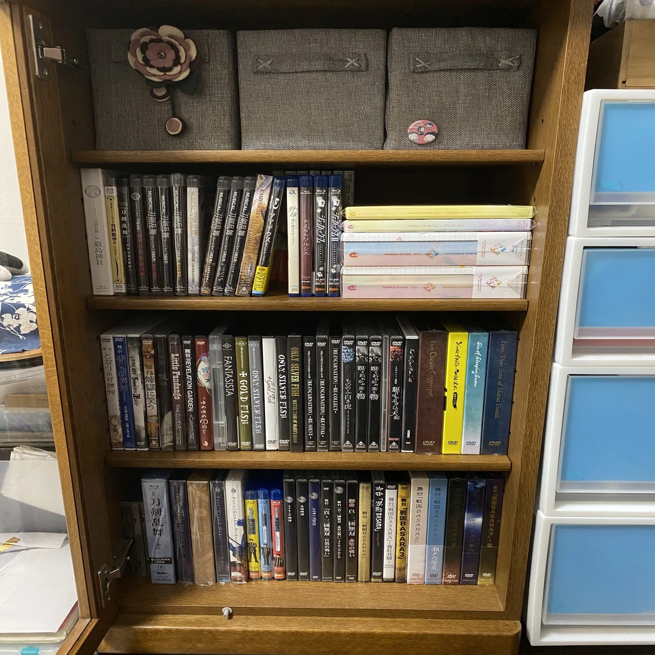 新しい棚を買ったので収納の見直しをした話（同人誌と舞台パンフとDVD