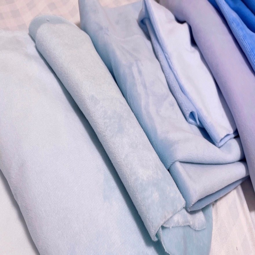 椿ページ【取り置き8/1まで】ぬい服(きいろ・みずいろ) 06￤推し布屋さんについて｜白玉餅子