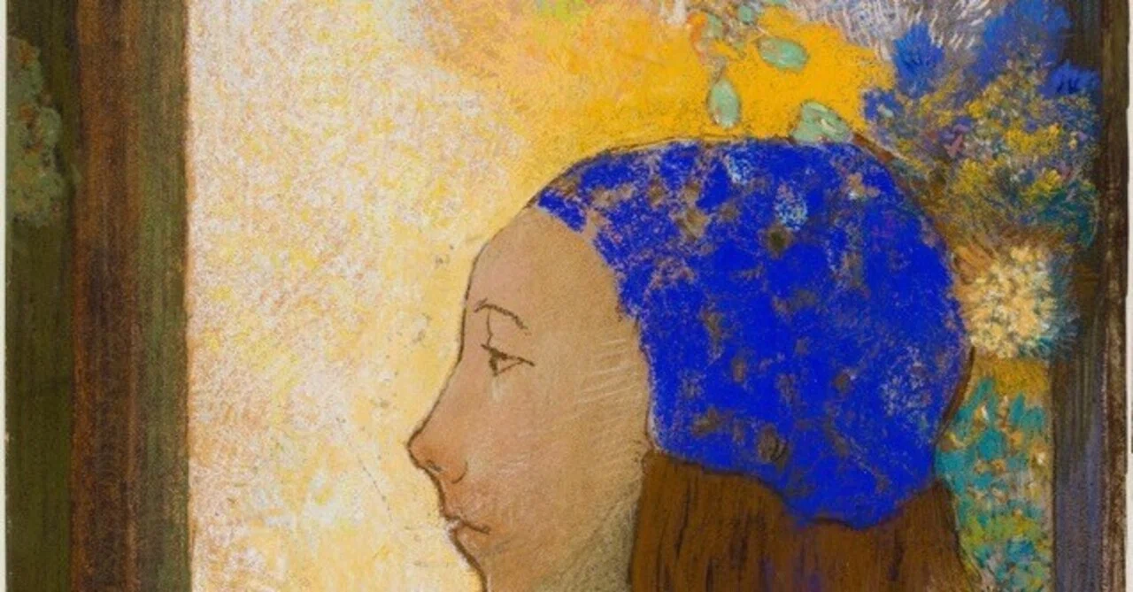 子供のためのオルセー美術館(196)青い色はどこから/ルドン・パステルの