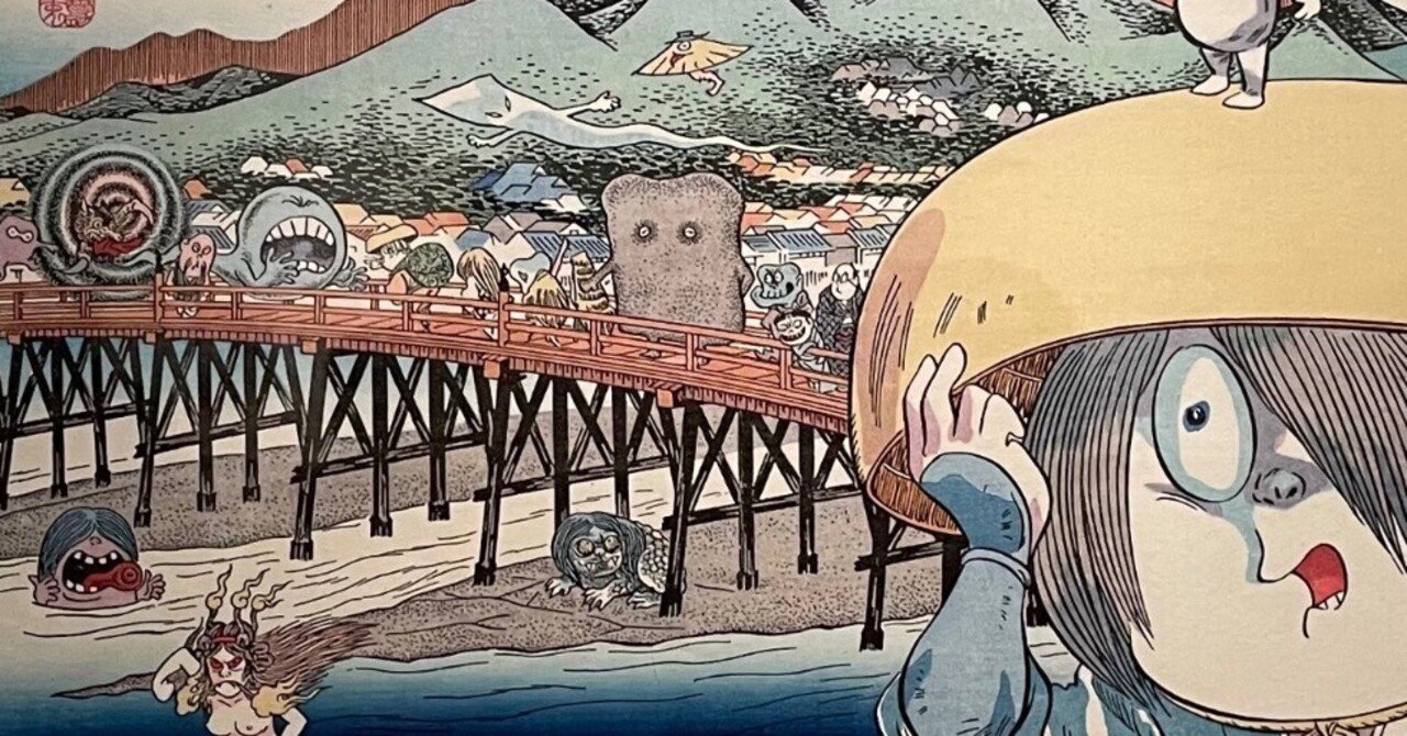 ビートたけしや水木しげるの浮世絵も？！85名の木版画がズラリ