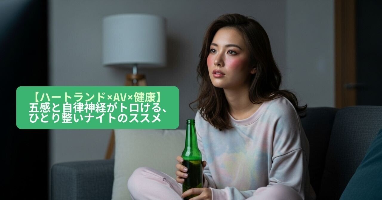 【ハートランド×AV×健康】──五感と自律神経がトロける、ひとり整いナイトのススメ｜健康言葉力向上プログラム