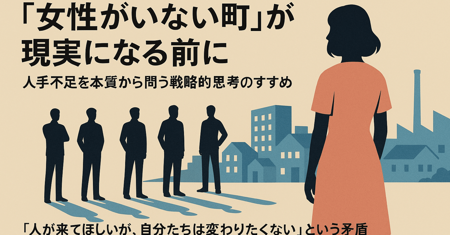 女性がいない町」が現実になる前に：人手不足を本質から問う戦略的思考のすすめ｜碇邦生（九州大学ビジネス・スクールQBS／合同会社ATDI）