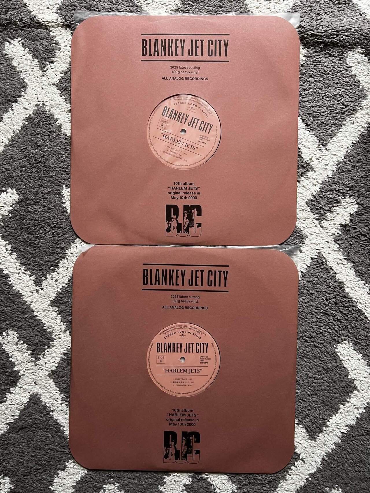 Blankey Jet City」の「Harlem Jets」のアナログはオリジナルと