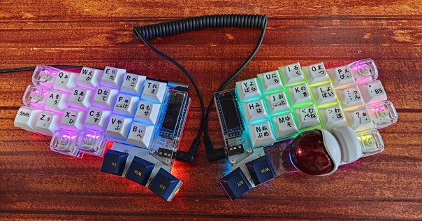 keyball61にLEDを追加しました｜twoboy