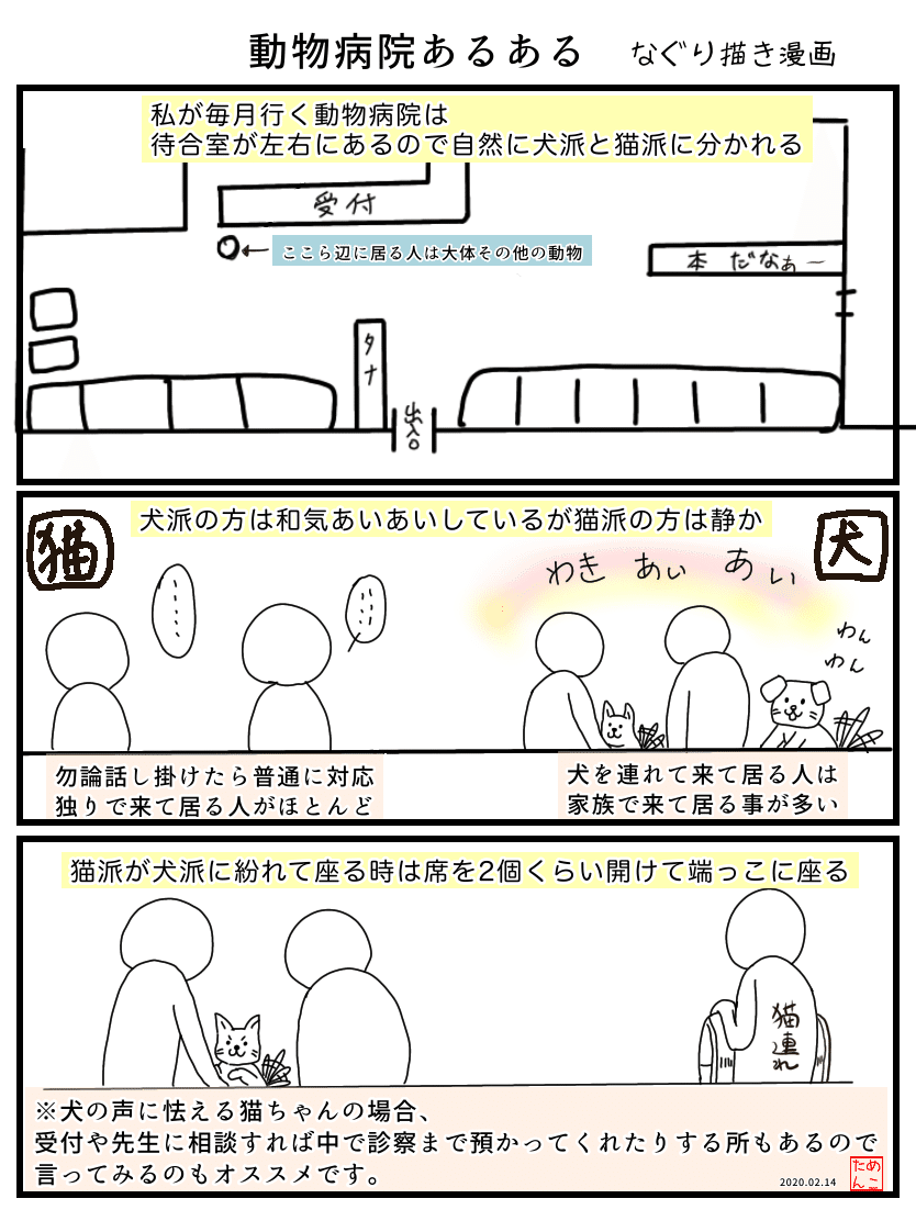 動物病院あるある なぐり描き漫画 めこたん 漫画 イラスト Note 動物病院あるある なぐり描き漫画 めこたん 漫画 イラスト Note