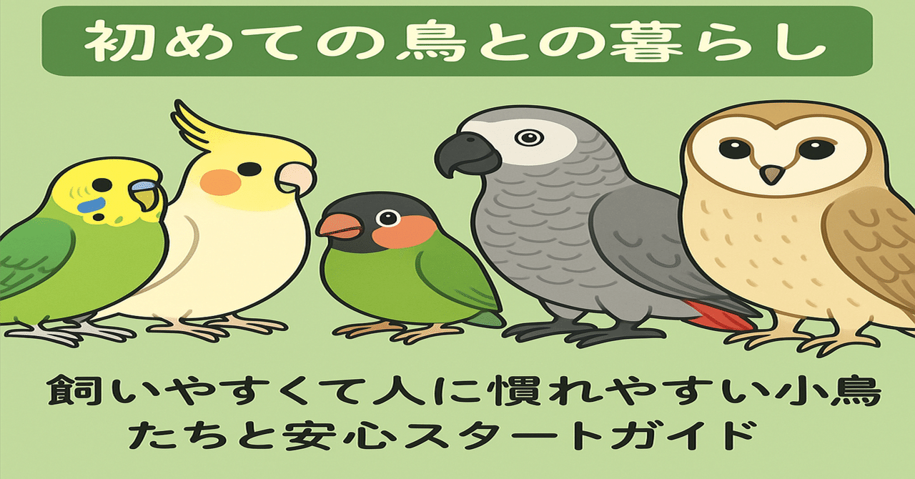 初めての鳥との暮らし：飼いやすくて人に慣れやすい小鳥たちと安心