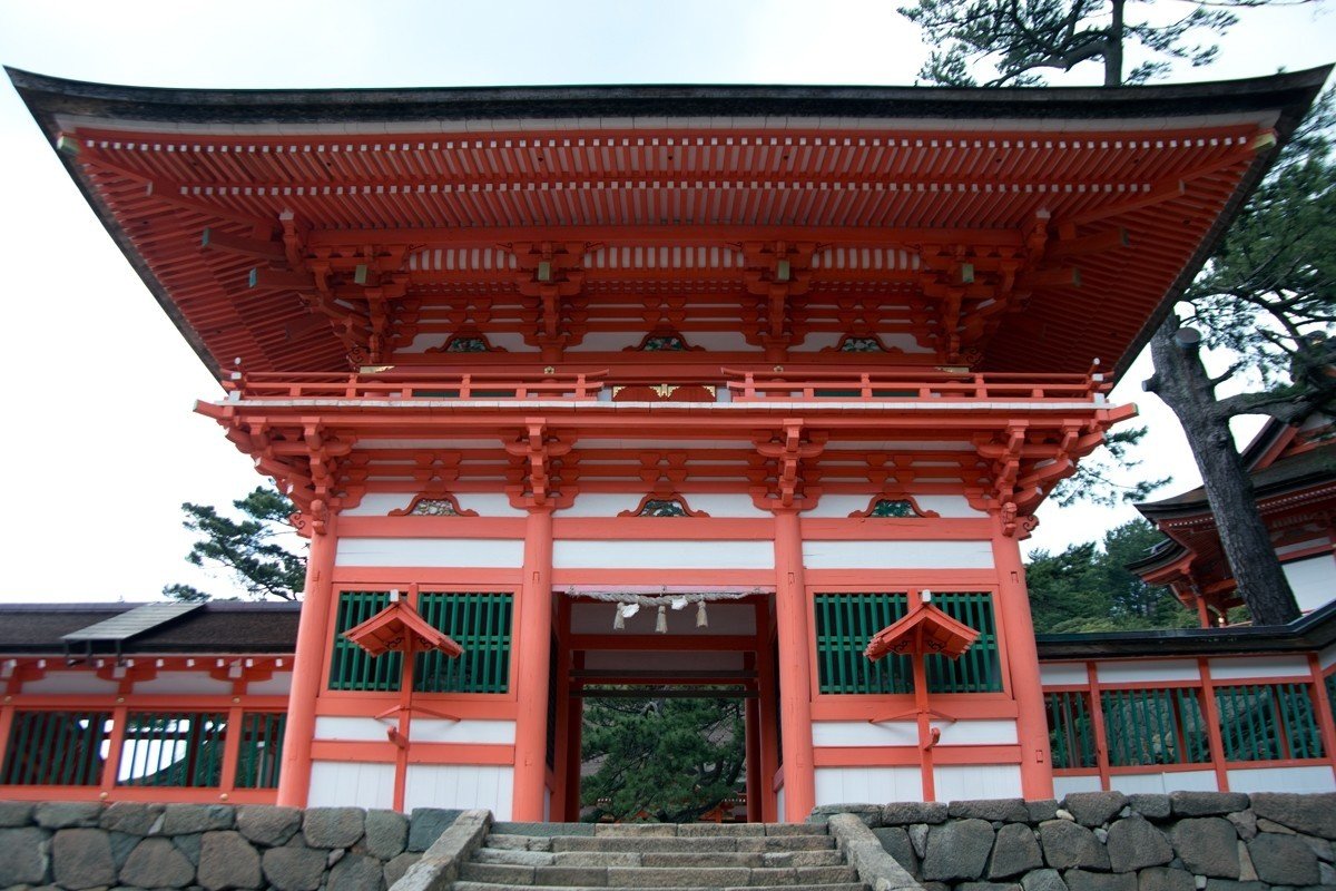 日御碕神社日沈宮下の宮楼門廻廊2