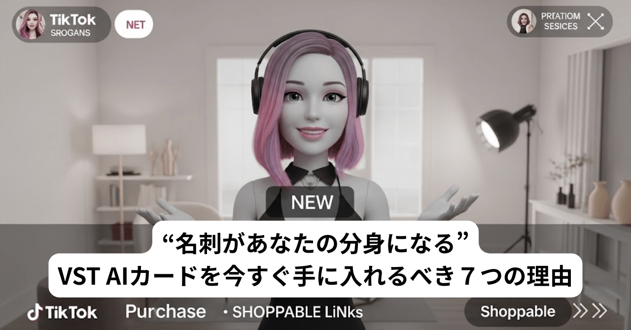 名刺があなたの分身になる”──VST AIカードを今すぐ手に入れるべき7