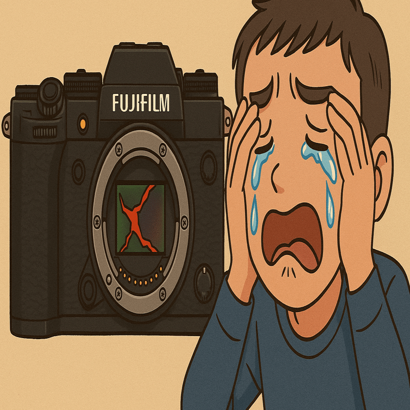 X-T5のセンサーに傷が！？」あわや高額修理…からの大逆転と教訓｜No.54