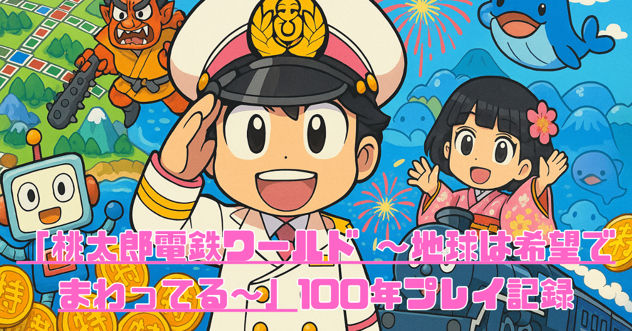 桃太郎電鉄ワールド ～地球は希望でまわってる～」100年プレイ記録