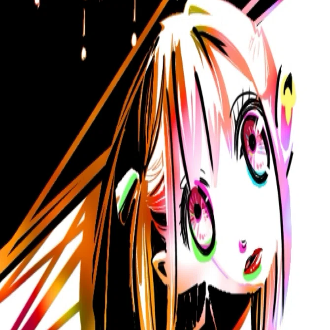 イラスト】映画を観たら極彩色ガールを描きたくなった。｜ちっち
