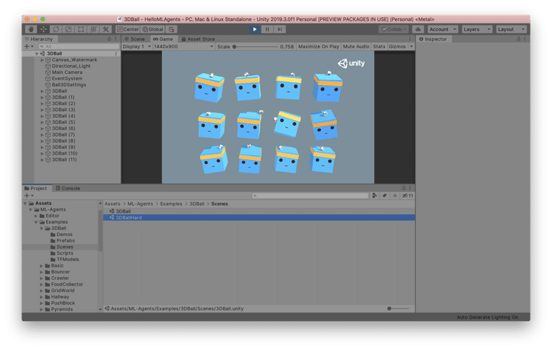 Unity Ml Agents 0 14 0 のチュートリアル 1 Npaka Note Unity Ml Agents 0 14 0 のチュートリアル 1 Npaka Note