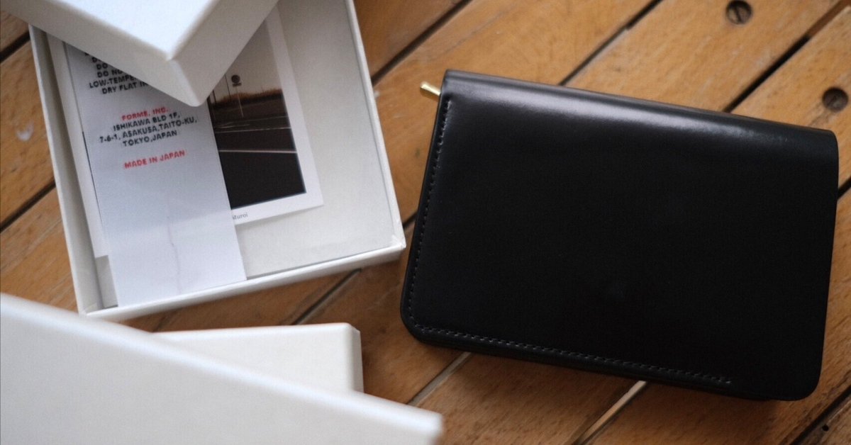 極美品　forme short wallet cordovan black forme フォルメ】Short wallet Cordovan Black - THIRTY' THIRTY