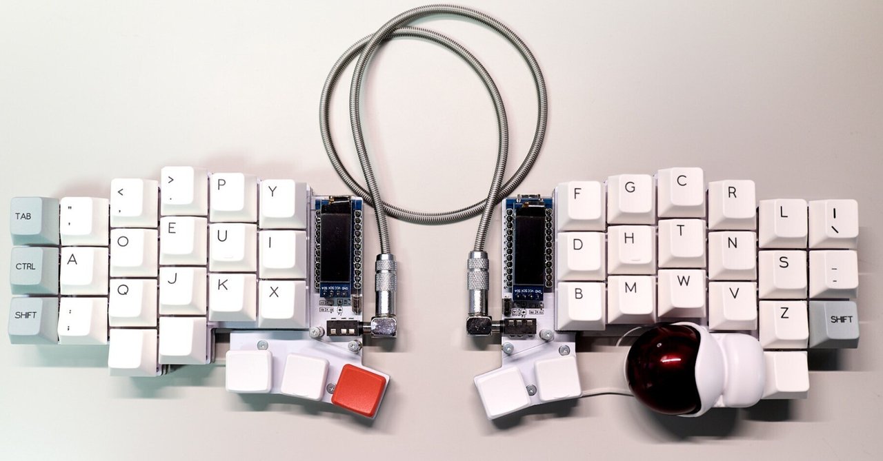 YUZU] Keyball44 に新しいキーキャップを [cherry]｜しょっさん