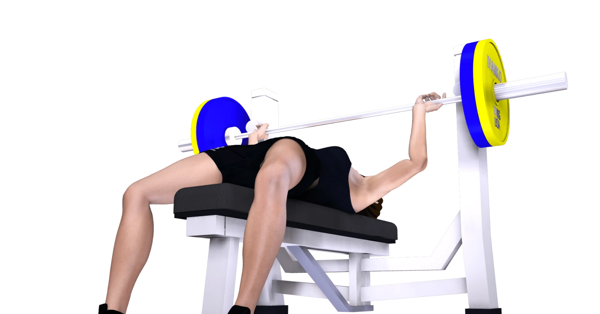 Keeping your chest out is important for the bench press!