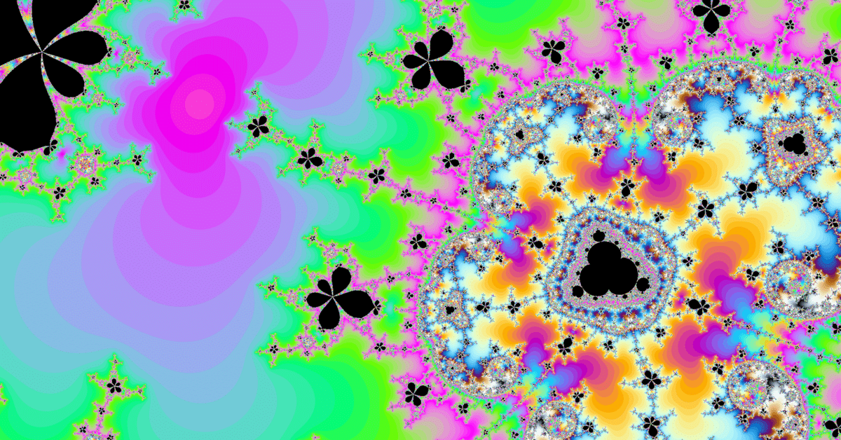 今週のフラクタル86 (c((z+0.01/(z-0.2)+0.1)^2-(z+0.01/(z-0.2)+0.1)))｜108Hassium