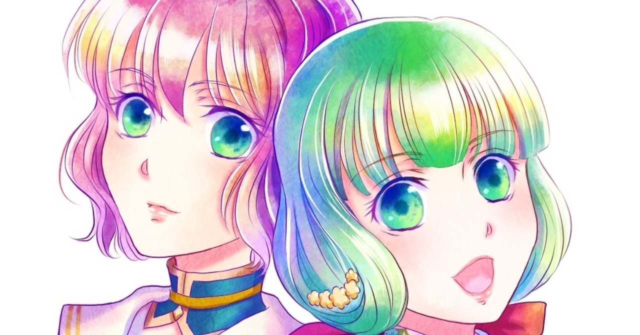 水彩風塗りメイキング 浅葱みこと Note