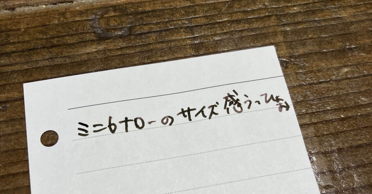 持ってもいないミニ6ナローについて語る｜しょ