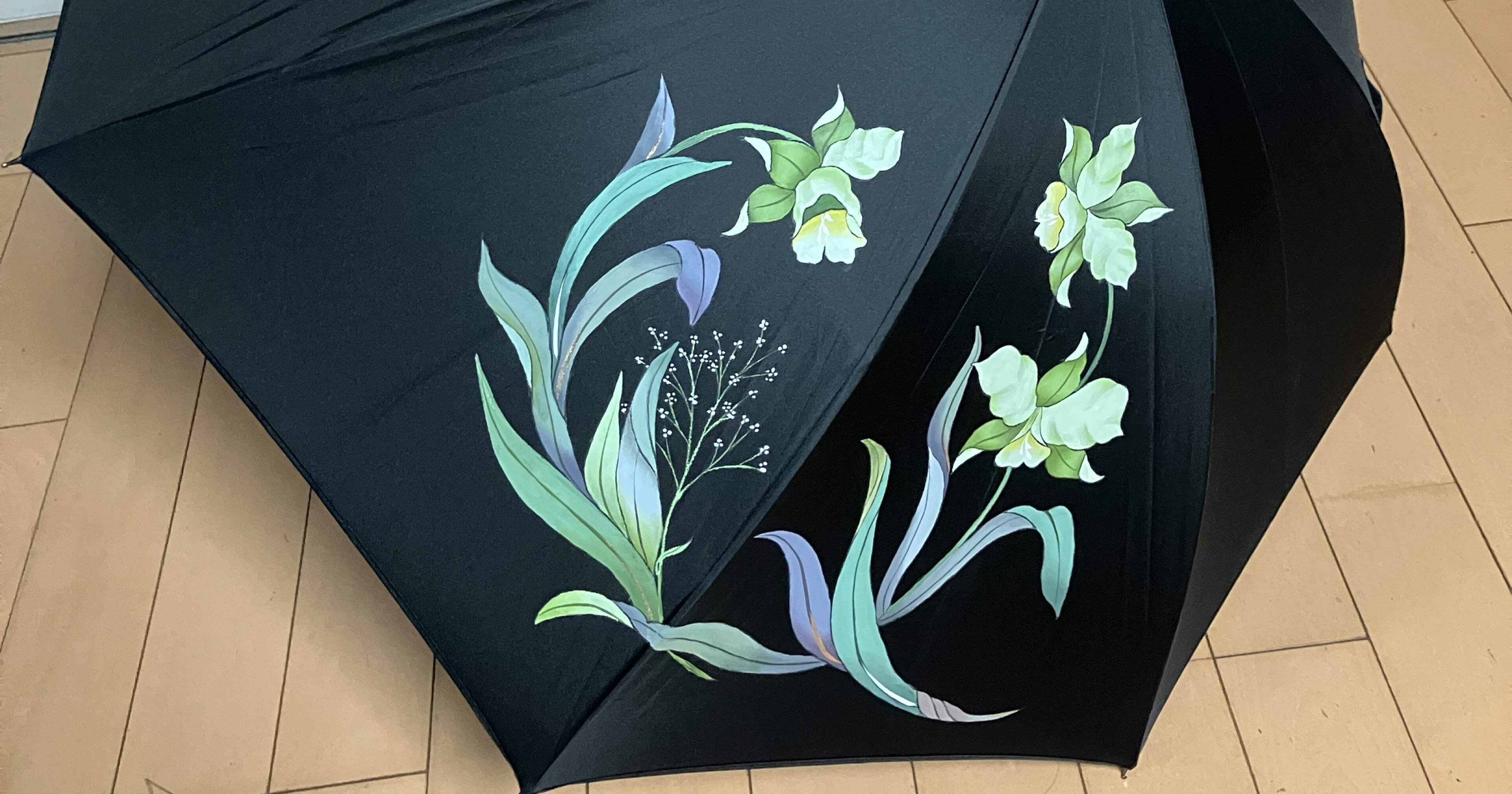 貴女だけの傘をお届けします☂️｜現代手描き友禅 紫の会