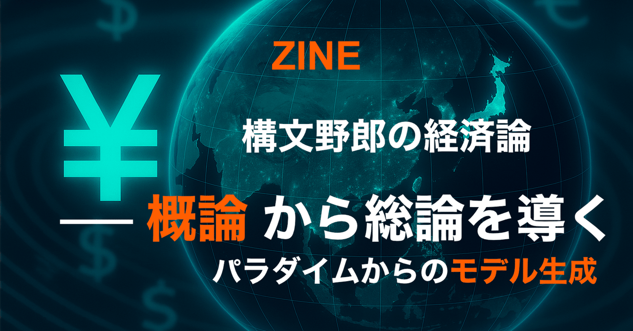 ZINE『構文野郎の経済論概論から総論を導く』ミムラ・DX