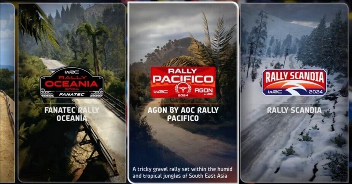 EA WRC Rally Pacifico 全コース　走行履歴