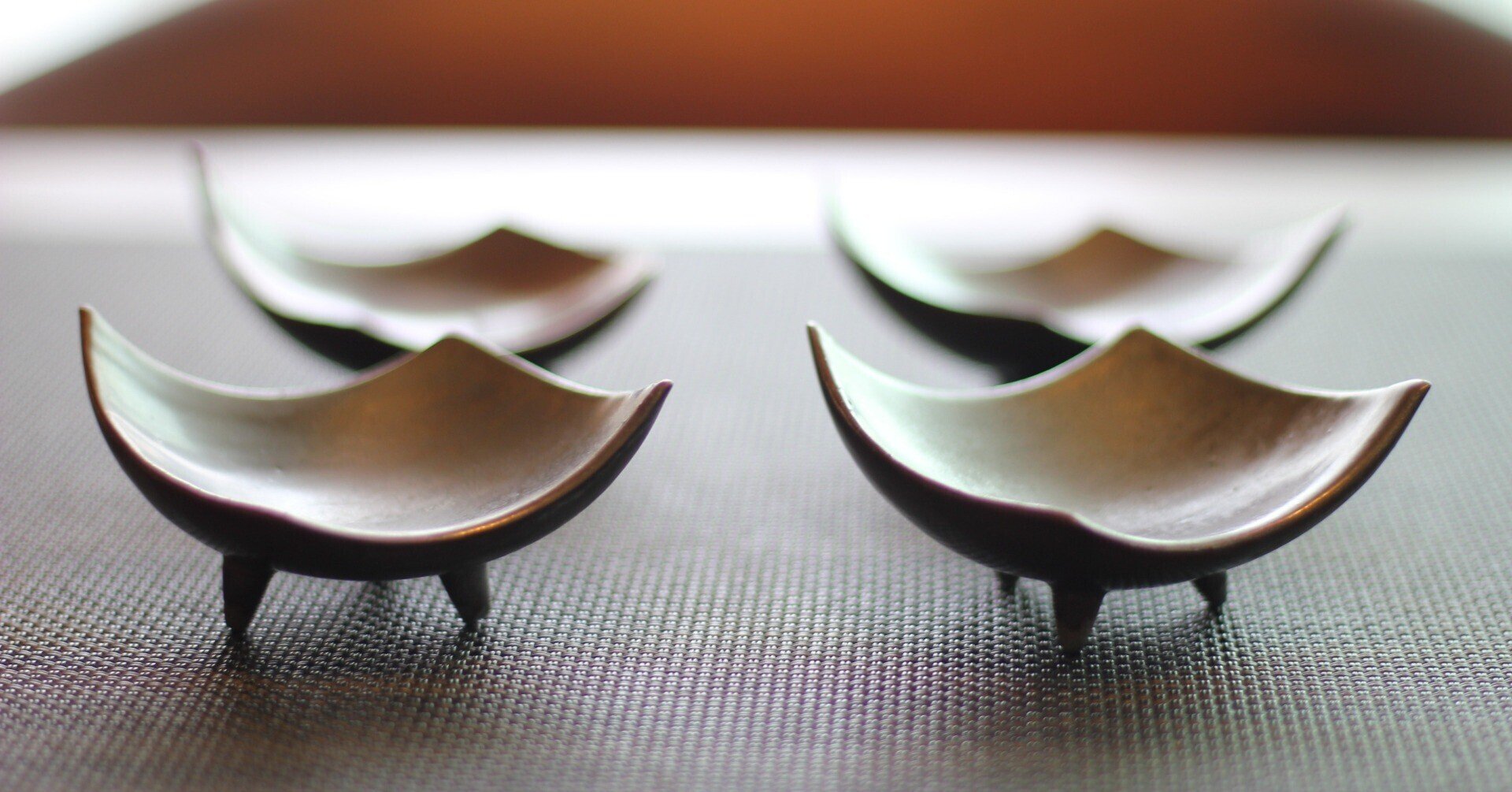 横山秀樹作手吹きガラス平皿 横山秀樹作手吹きガラス平皿