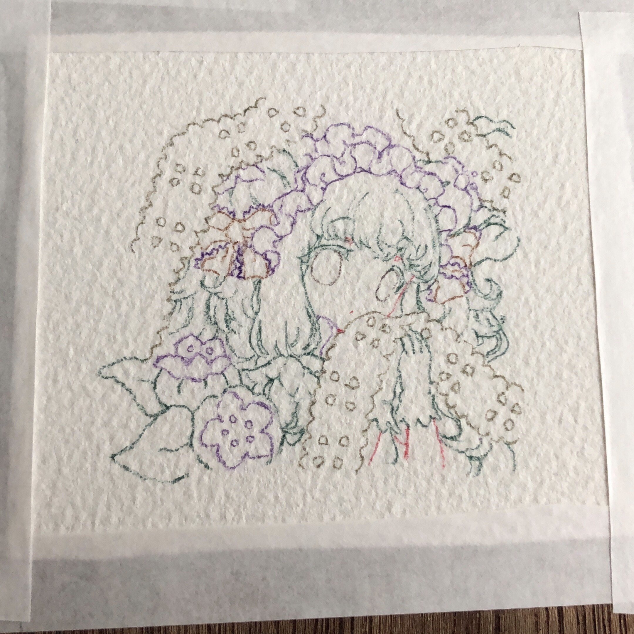 マジョラムちゃん 透明水彩メイキング もくもしえる Note マジョラムちゃん 透明水彩メイキング もくもしえる Note