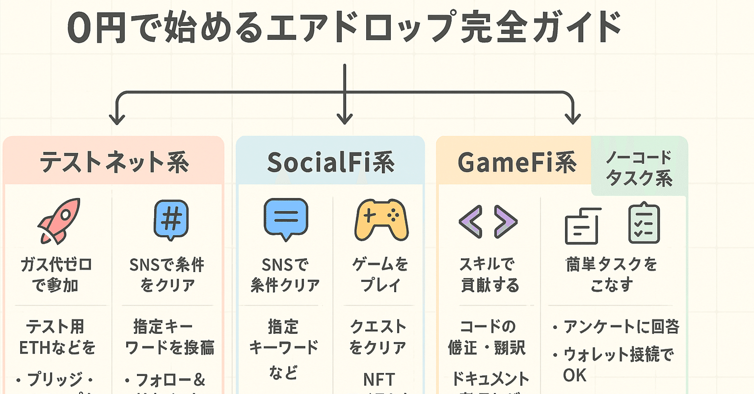 0円で始める仮想通貨エアドロップ ～最新プロジェクト完全ガイド～【無からお金が降ってくる】｜仮想通貨エアドロップラボ