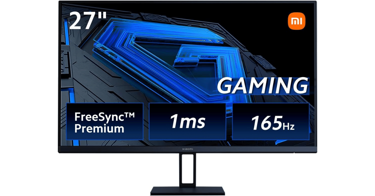 【中古美品】Xiaomi ゲーミングモニター G27i 165Hz ケーブル付き Xiaomi ゲーミングモニター G27iの実機レビュー！165Hzで2万円は
