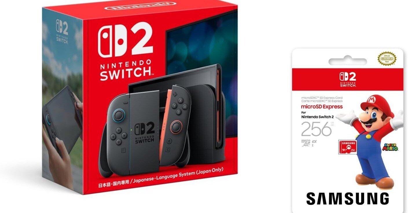 数量限定】日本語専用Nintendo Switch 2登場！高速microSD付属で快適