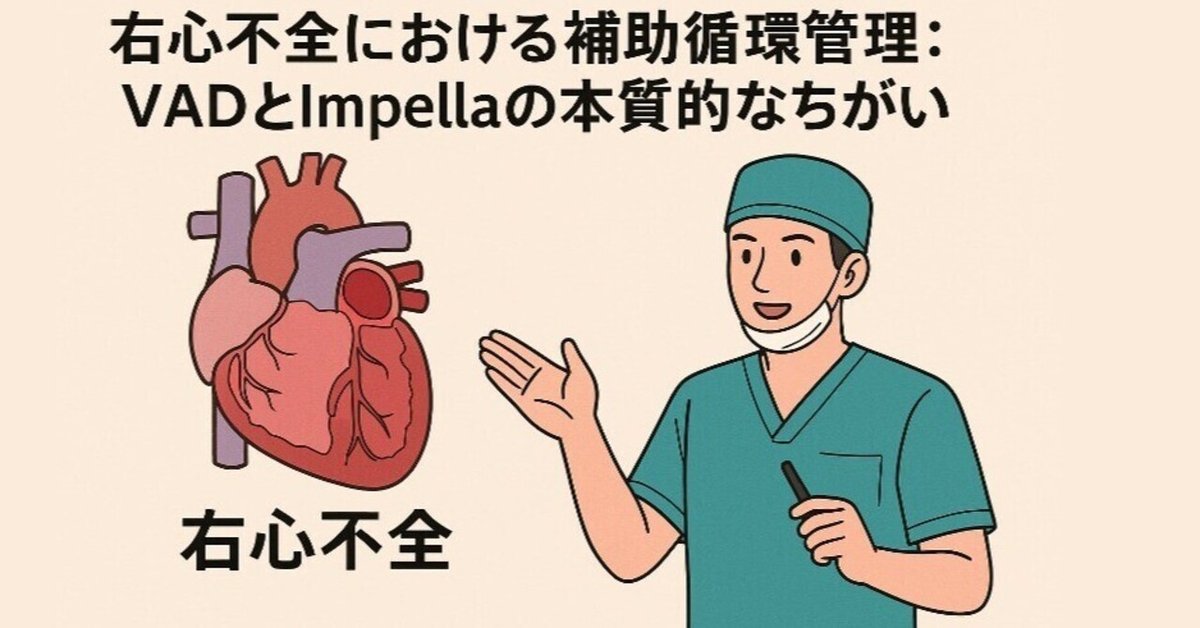 MCS選択] 右心不全における補助循環管理：補助人工心臓とImpella