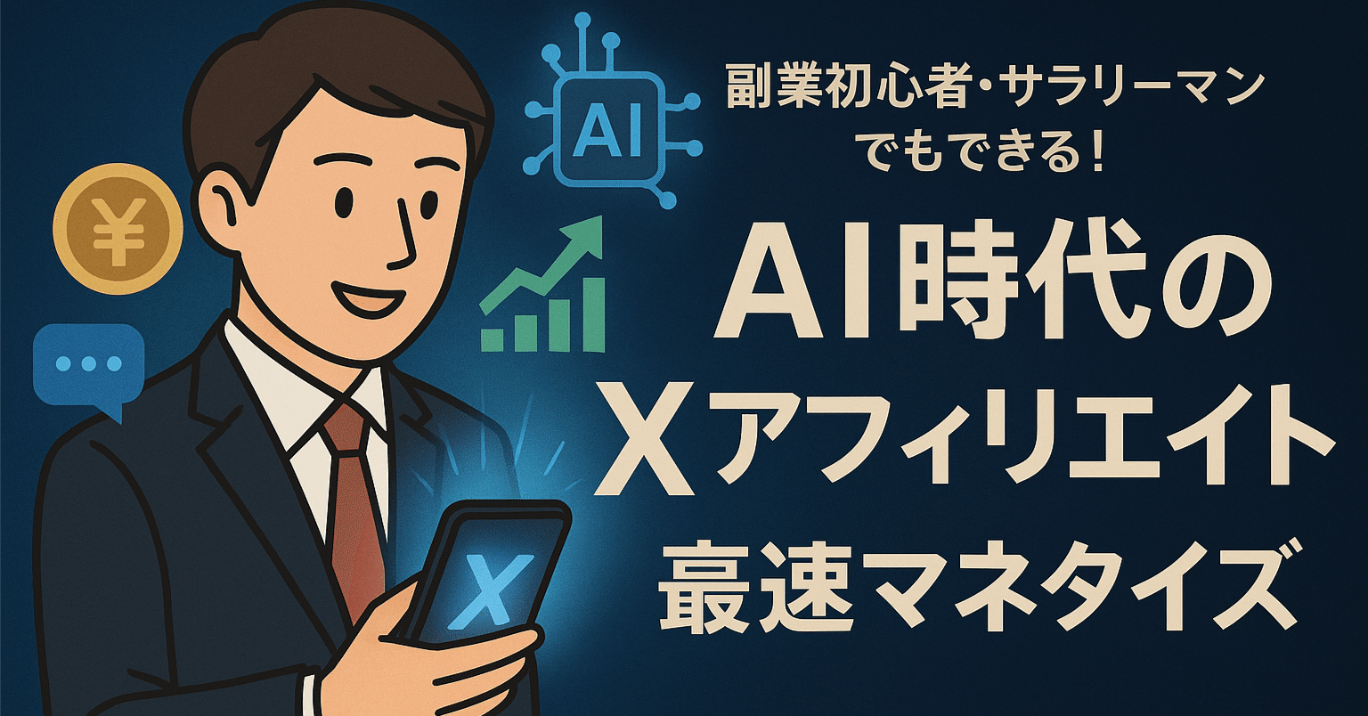 副業初心者・サラリーマンでもできる！AI時代のXアフィリエイト最速マネタイズ術｜松田裕之
