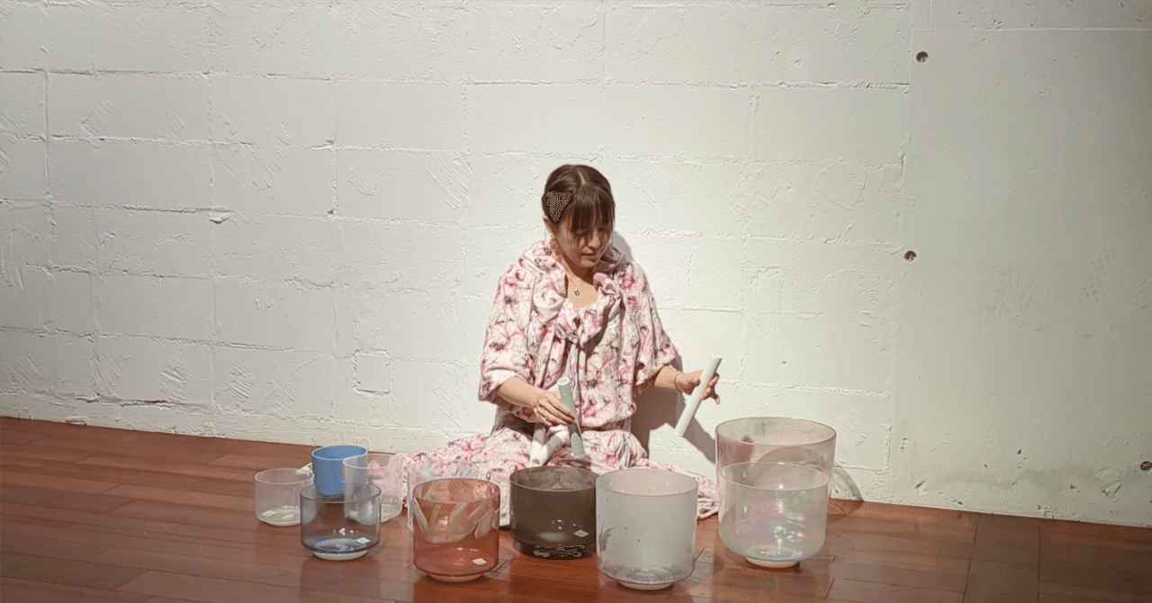 純正律クリスタルボウルによるサウンドバス中の脳波計測イベントを開催しました。