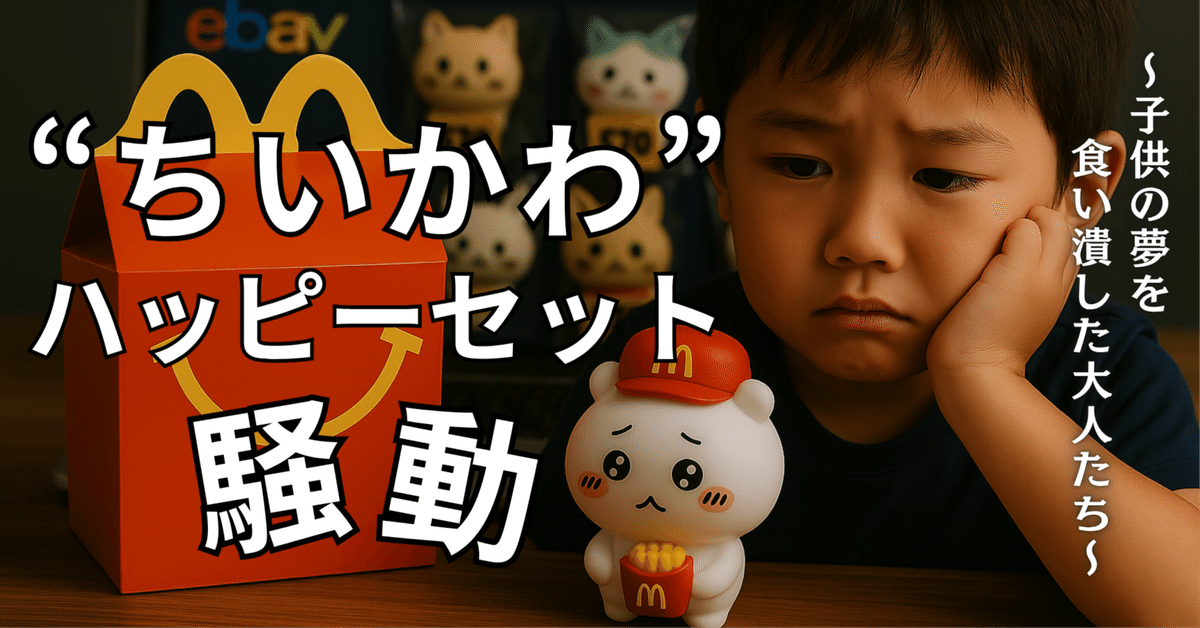 ちいかわ”ハッピーセット騒動 〜子どもの夢を食い潰した大人たち