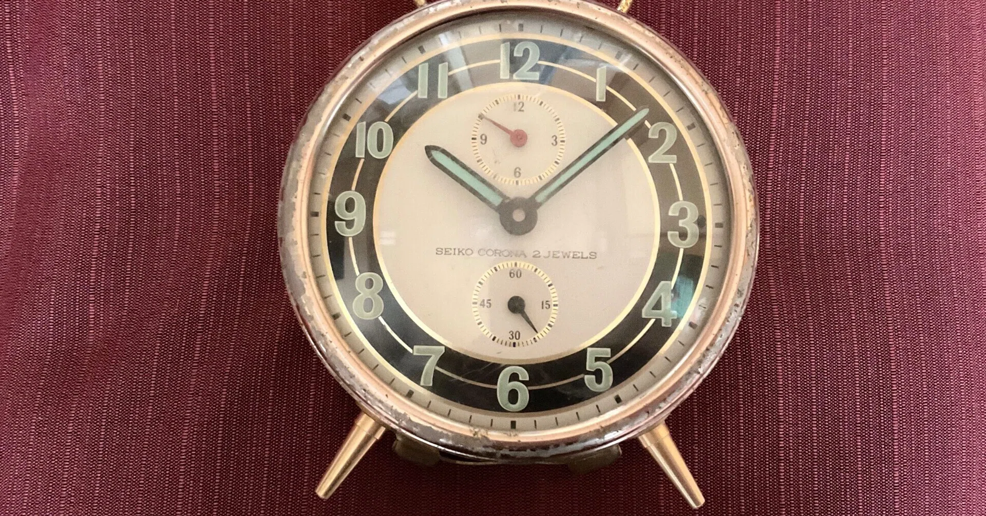 SEIKO CORONA 2JEWELS 目覚まし時計 / 昭和レトロ｜yabuka