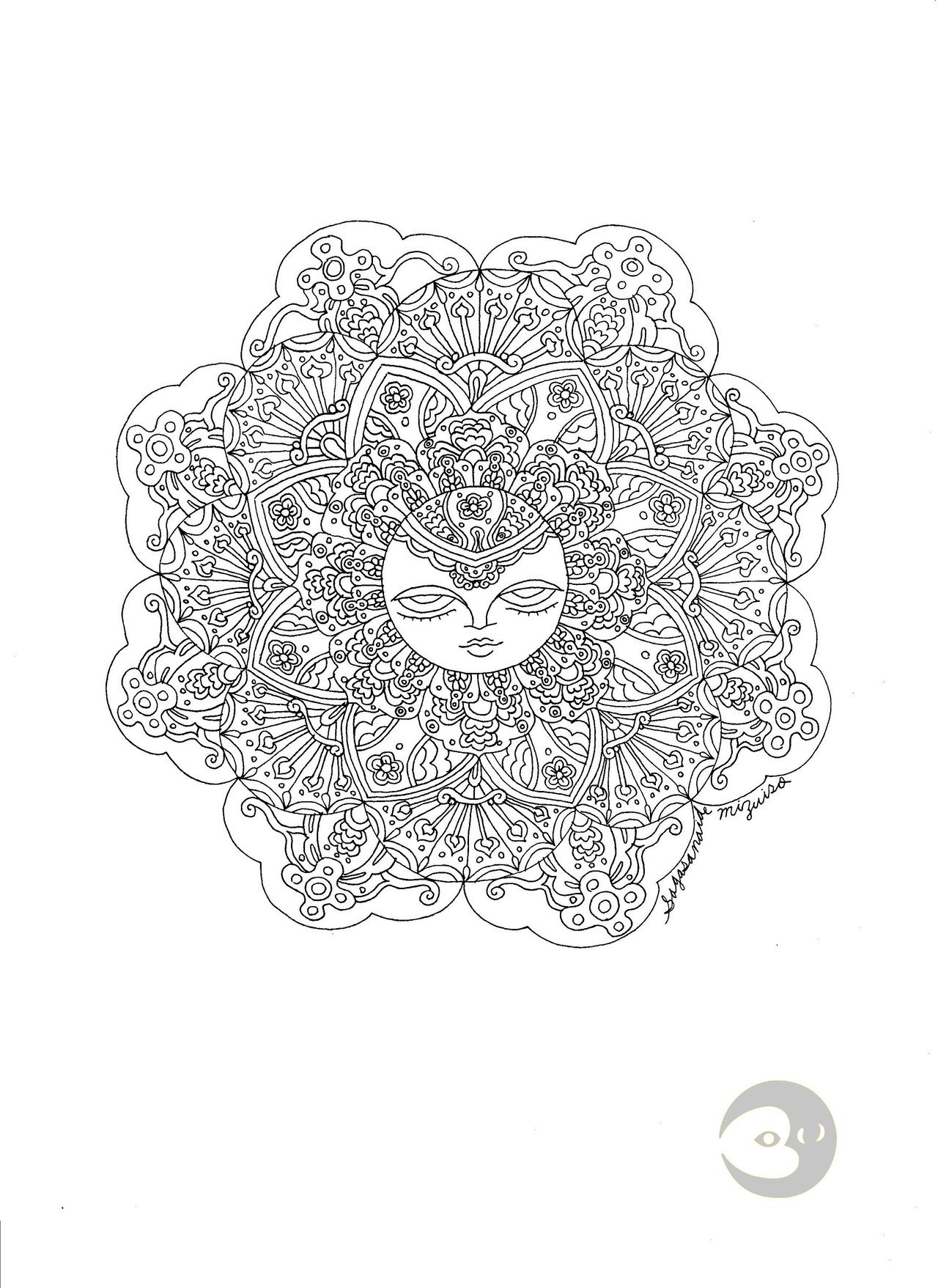 ぬり絵 サガサナイデまんだら サガサナイデみずいろ Note