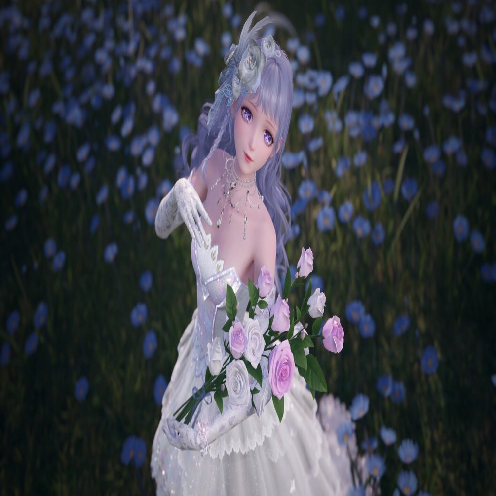June Bride with Something Blue｜momi