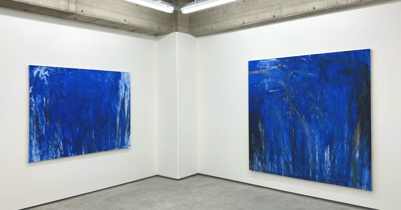 八丁堀のヒノギャラリーにて、6月14日まで。松本陽子展の作品は大作