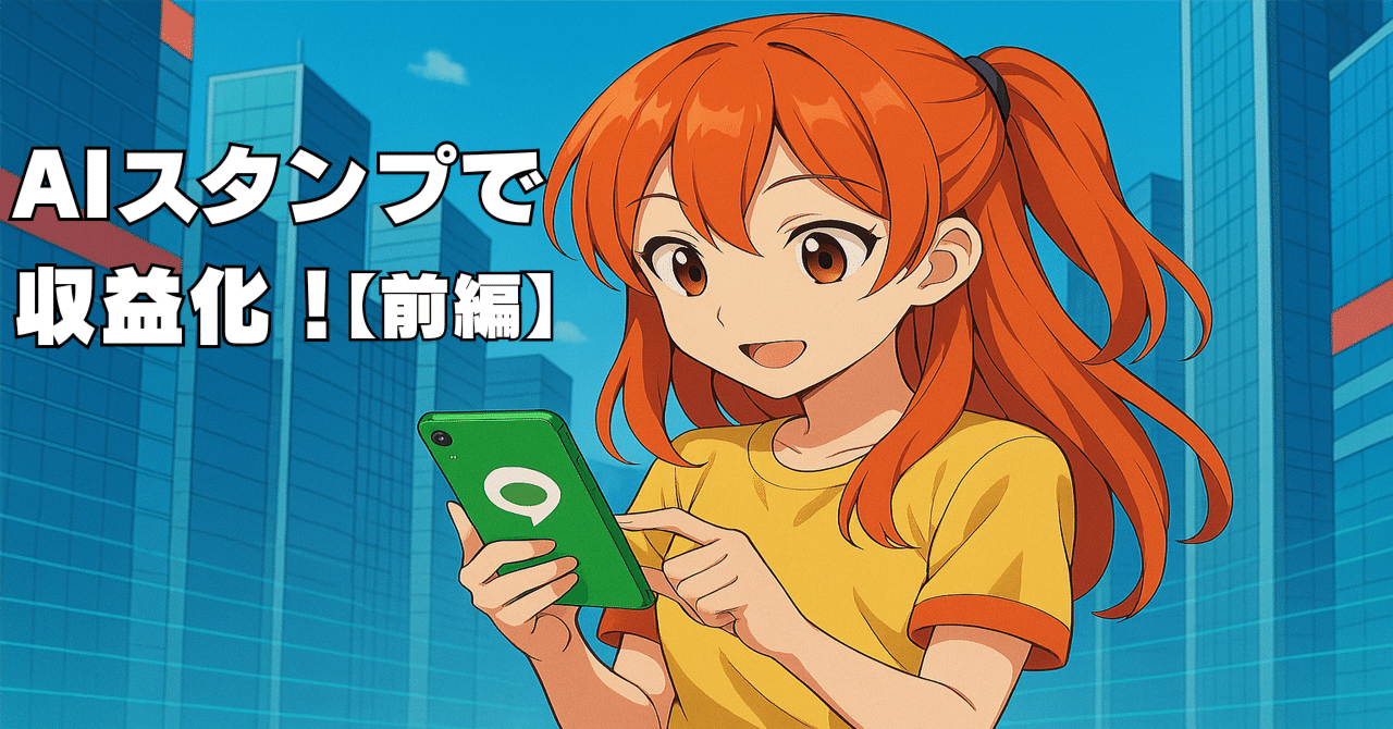 AIスタンプで収益化！【前編】実例から学ぶLINEスタンプ副業のリアル生成AI収益化ナビ