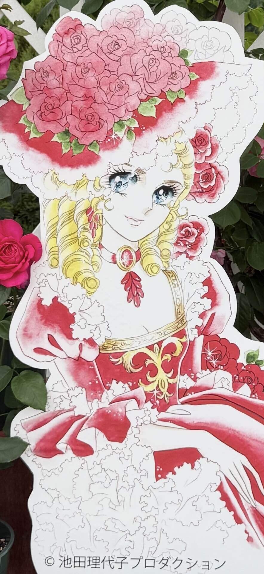 マリーアントワネット　大輪のピンクの薔薇　金額縁 マリーアントワネット 大輪のピンクの薔薇 金額縁 マリー