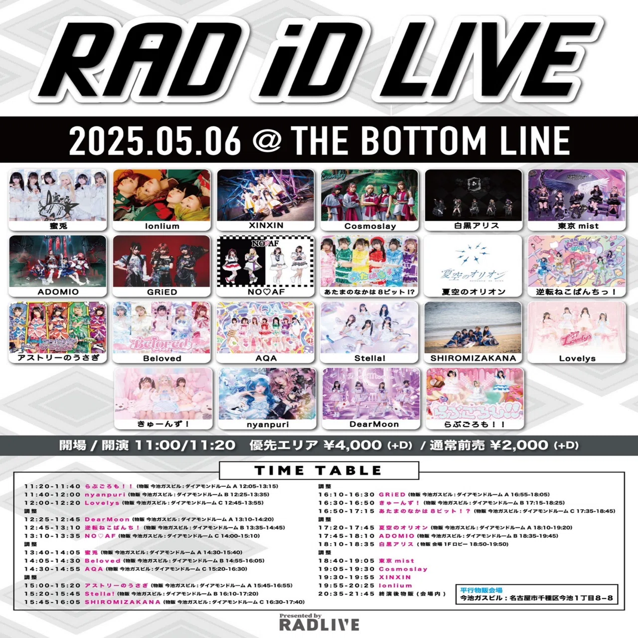 タイトル未定 × fishbowl × CYNHNの3組で回るスプリットツアー「BLUE