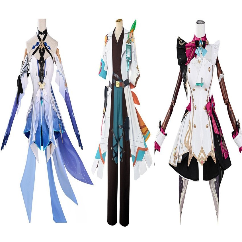 原神　エスコフィエ コスプレ Monenjoy 原神 Escoffier エスコフィエ コスプレ衣装 3d樹脂尻尾付