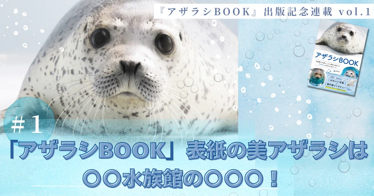 アザラシBOOK』出版記念連載 vol.1】『アザラシBOOK』表紙の美アザラシ