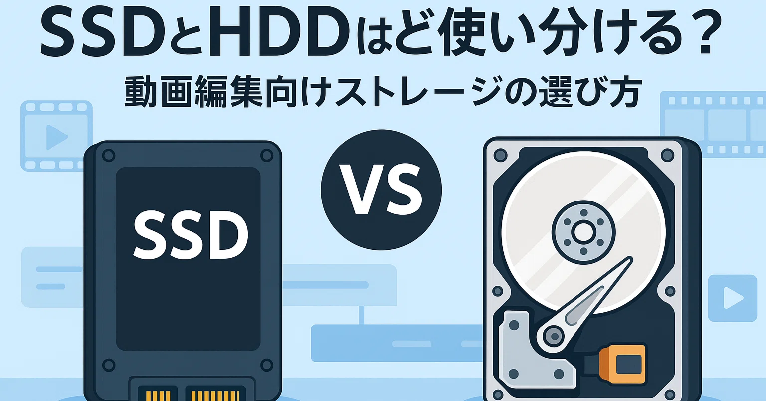 SSDとHDDはどう使い分ける？動画編集向けストレージの選び方｜PCラボ