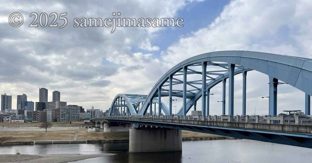 丸子橋(川崎市中原区):かながわの橋100選 27｜鮫島さめ